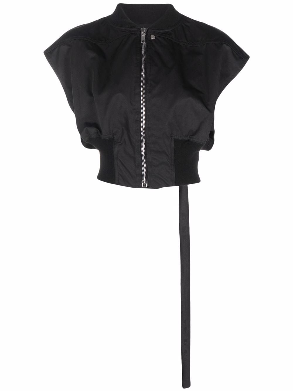 Rick Owens DRKSHDW sleeveless cropped bomber jacket - Black von Rick Owens DRKSHDW