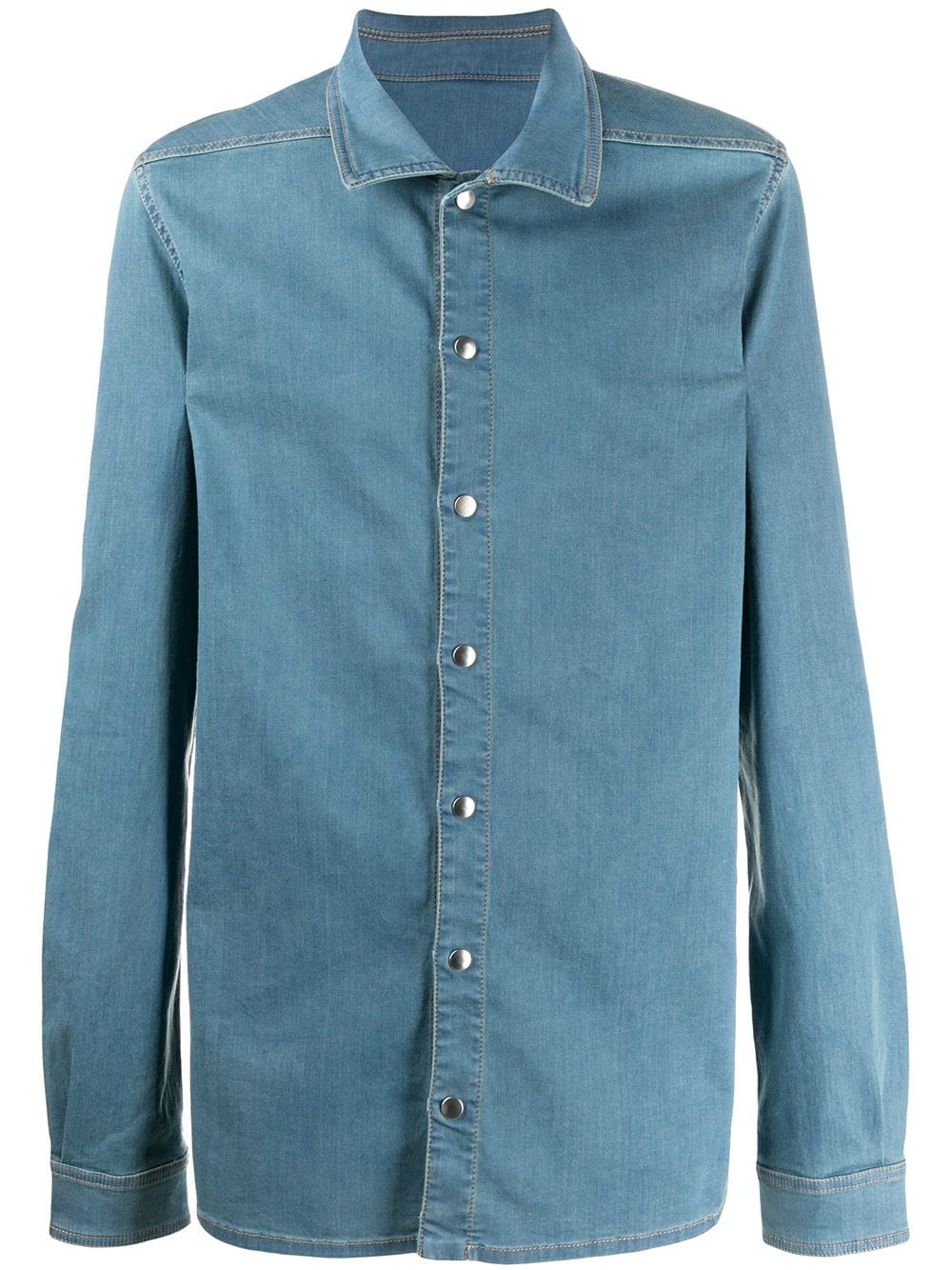 Rick Owens DRKSHDW snap button denim shirt - Blue von Rick Owens DRKSHDW