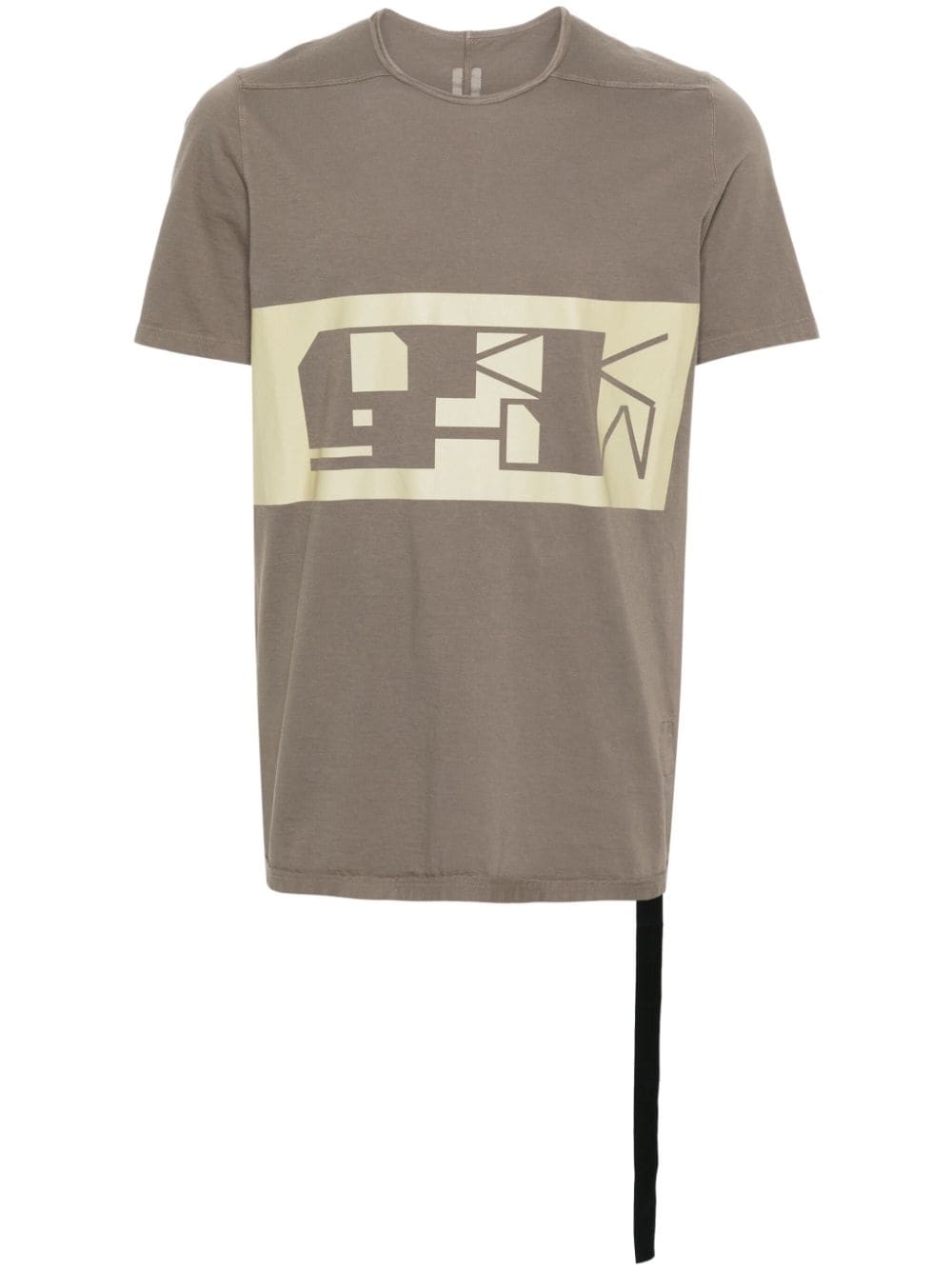 Rick Owens DRKSHDW strap-detail cotton T-shirt - Brown von Rick Owens DRKSHDW
