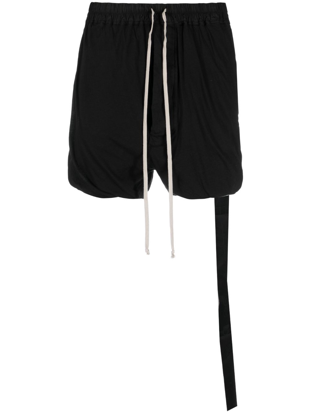 Rick Owens DRKSHDW strap-detail cotton deck shorts - Black von Rick Owens DRKSHDW