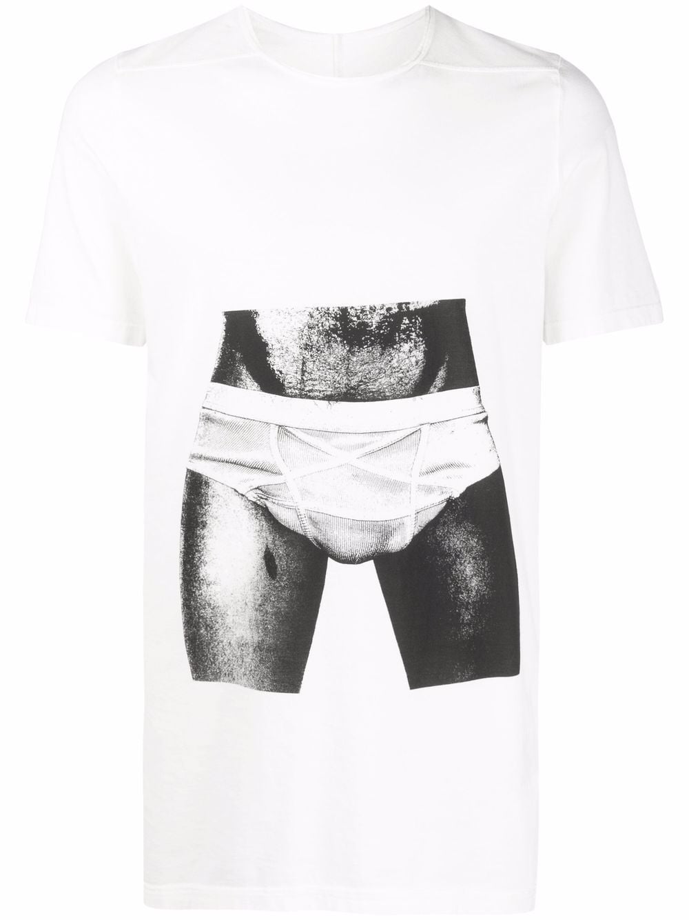 Rick Owens DRKSHDW underwear photograph T-shirt - White von Rick Owens DRKSHDW