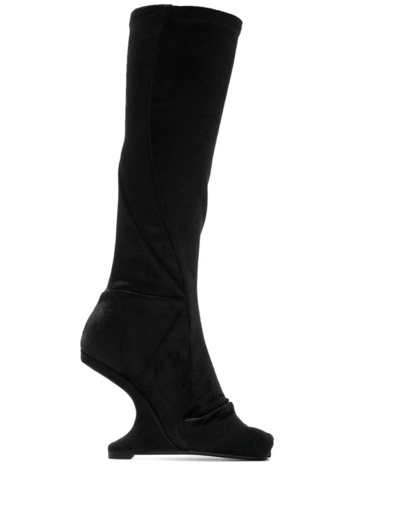 Rick Owens Lilies Cantilever 11 sculpted boots - Black von Rick Owens Lilies