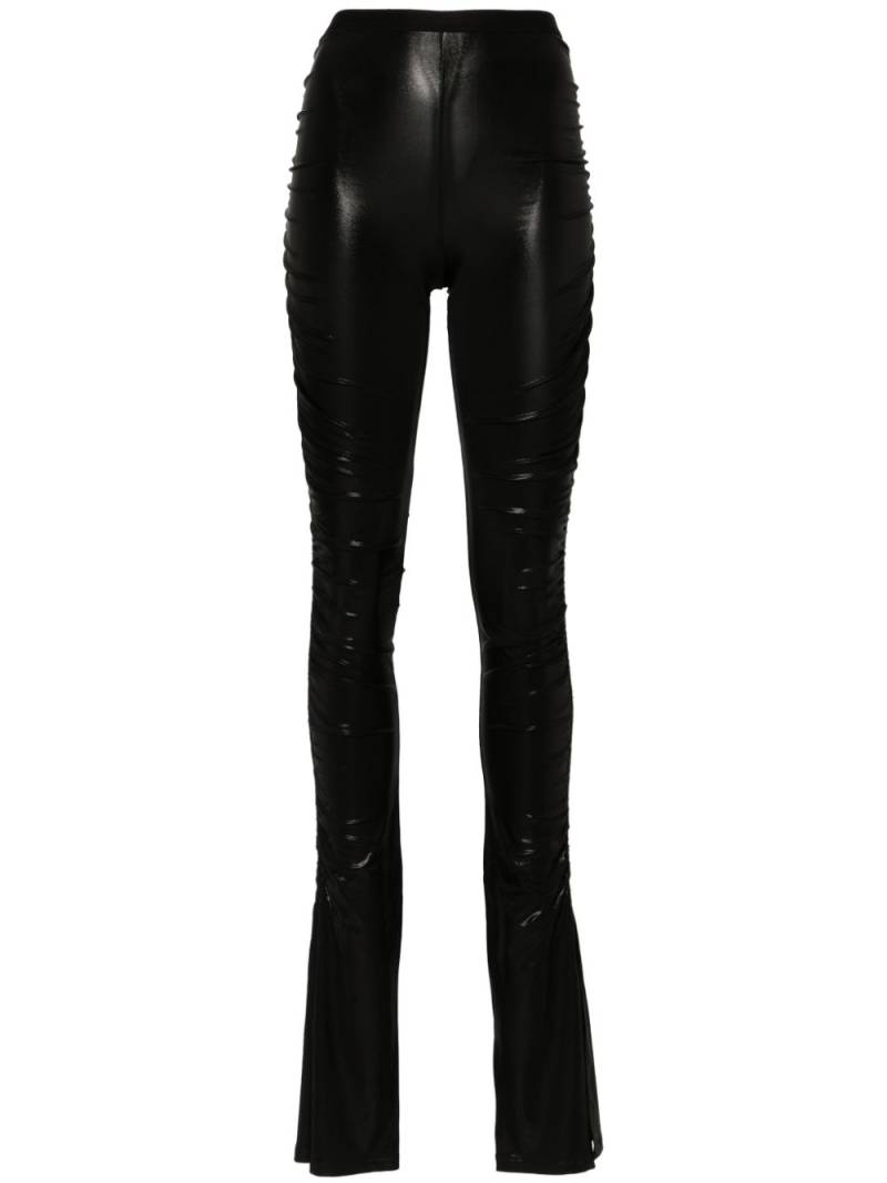 Rick Owens Lilies Svita side-slit flared trousers - Black von Rick Owens Lilies