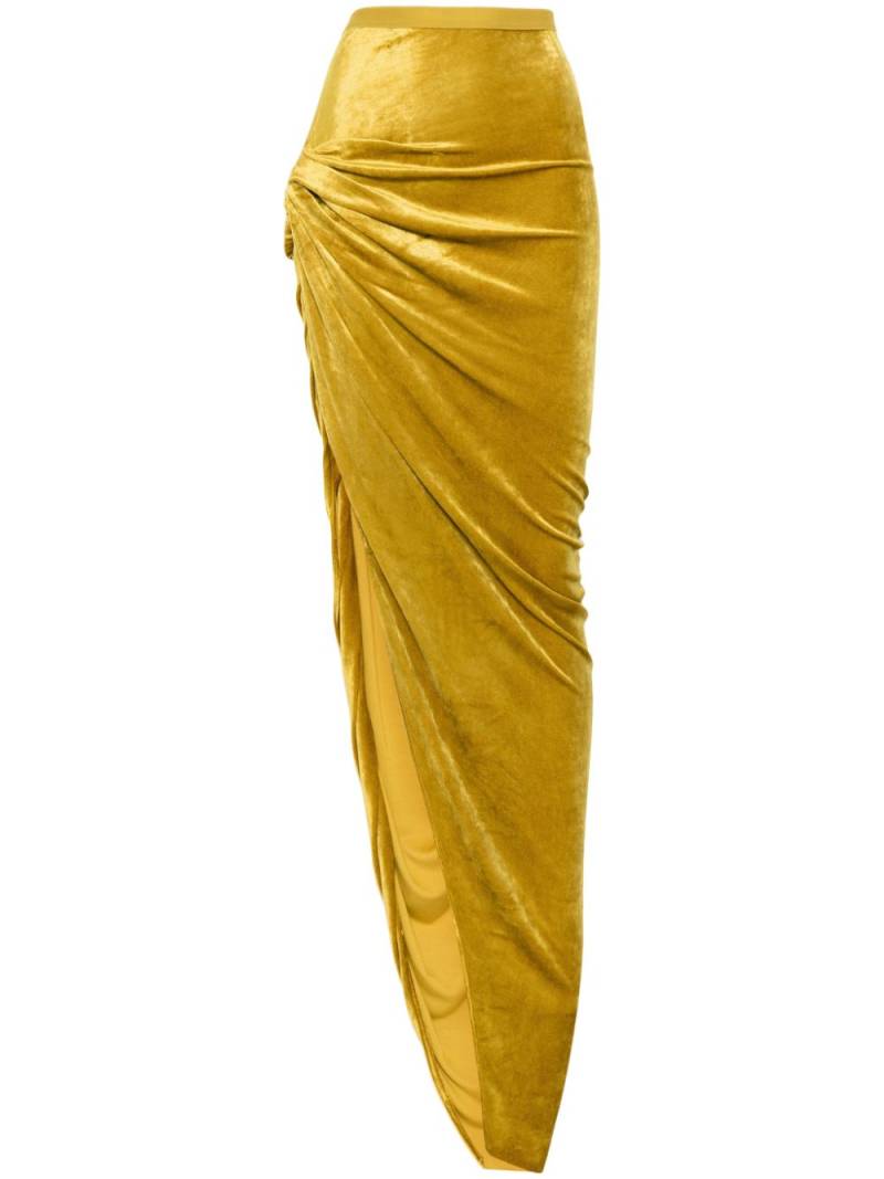 Rick Owens Lilies Twist Edfu maxi skirt - Yellow von Rick Owens Lilies