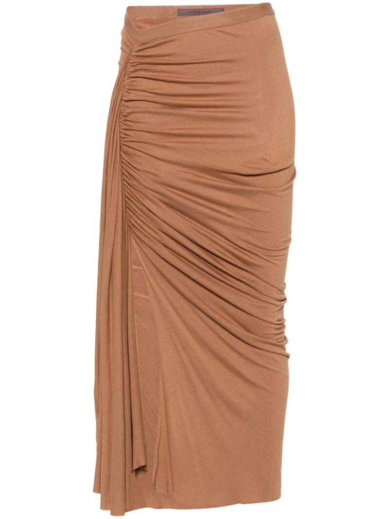 Rick Owens Lilies asymmetric draped skirt - Neutrals von Rick Owens Lilies