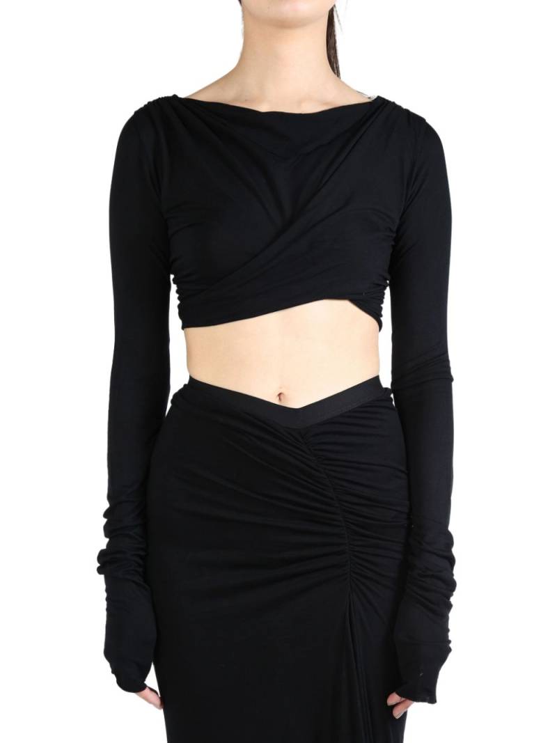 Rick Owens Lilies cropped top - Black von Rick Owens Lilies