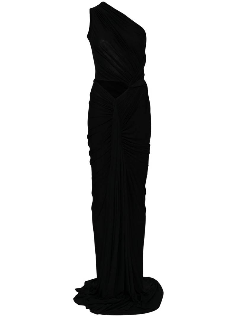 Rick Owens Lilies one-shoulder draped gown - Black von Rick Owens Lilies