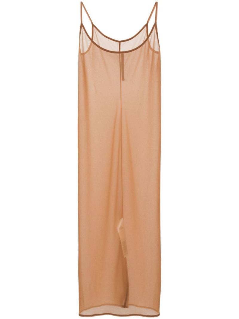 Rick Owens Lilies semi-sheer midi dress - Brown von Rick Owens Lilies