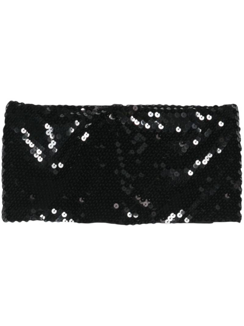 Rick Owens Lilies sequinned bandeau top - Black von Rick Owens Lilies