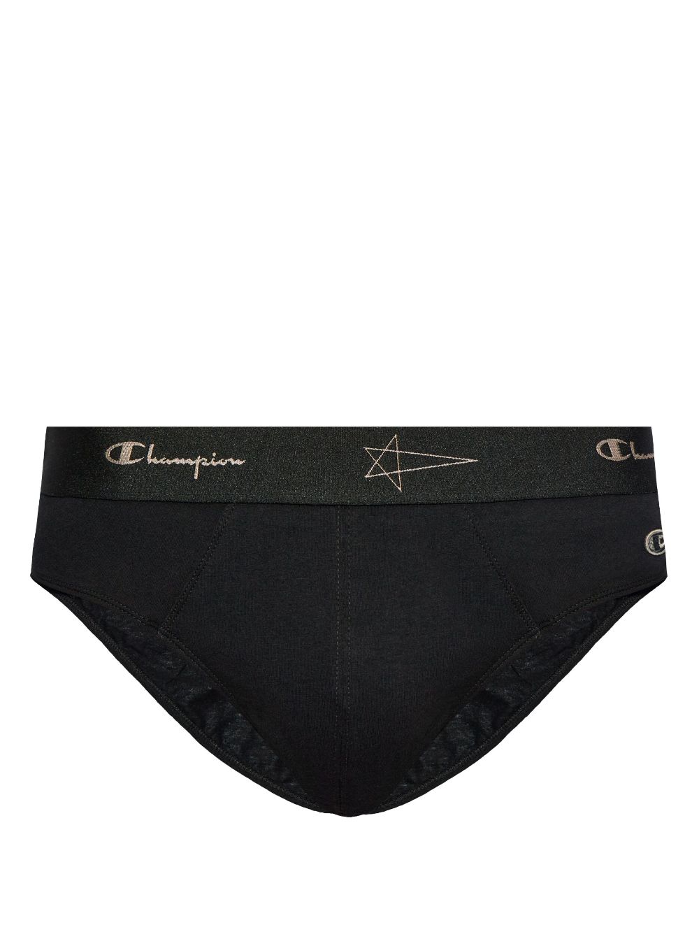 Rick Owens X Champion X Champion logo-waistband briefs - Black von Rick Owens X Champion