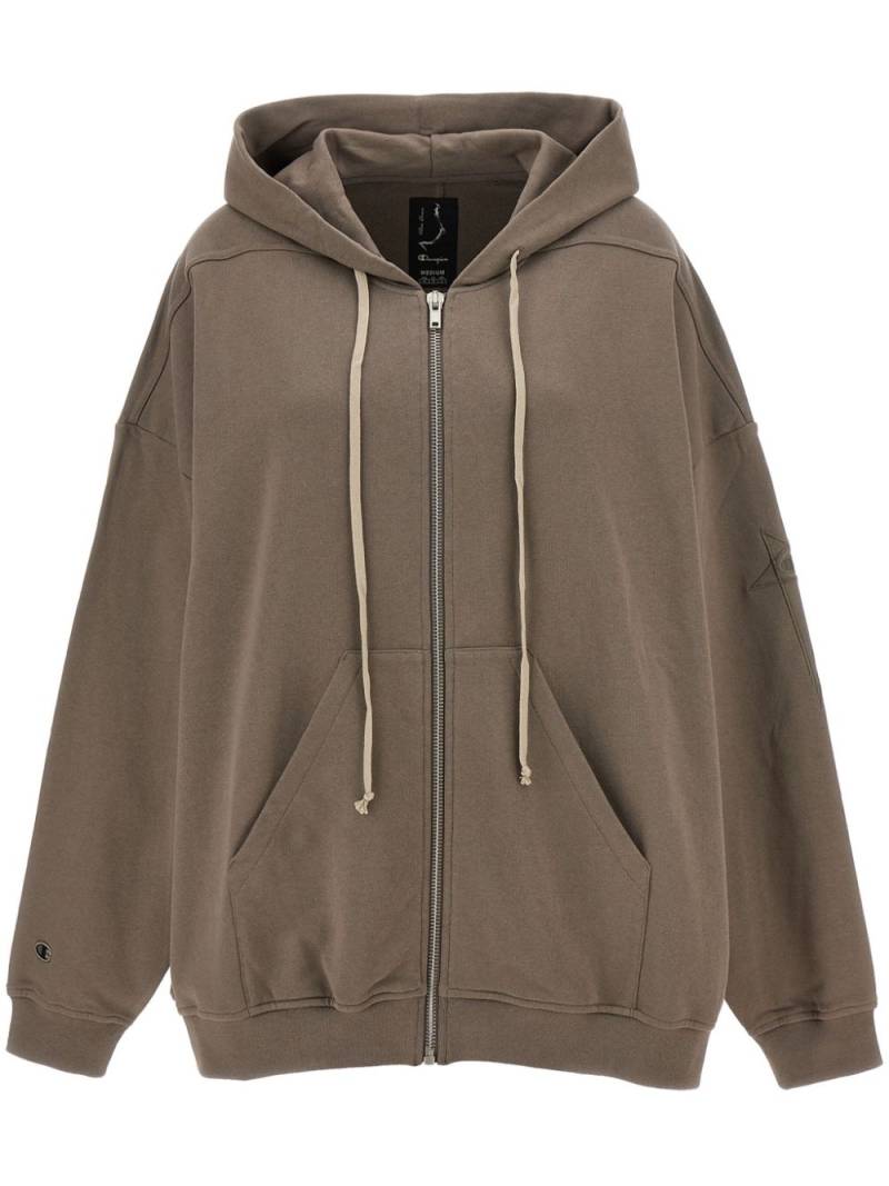 Rick Owens X Champion cotton hoodie - Brown von Rick Owens X Champion