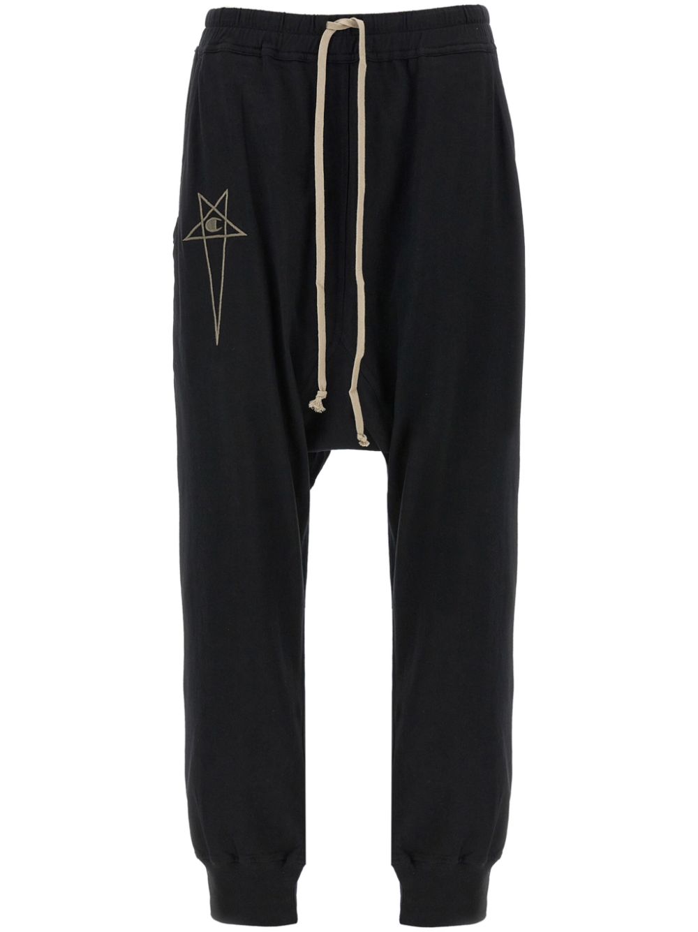 Rick Owens X Champion embroidered track pants - Black von Rick Owens X Champion