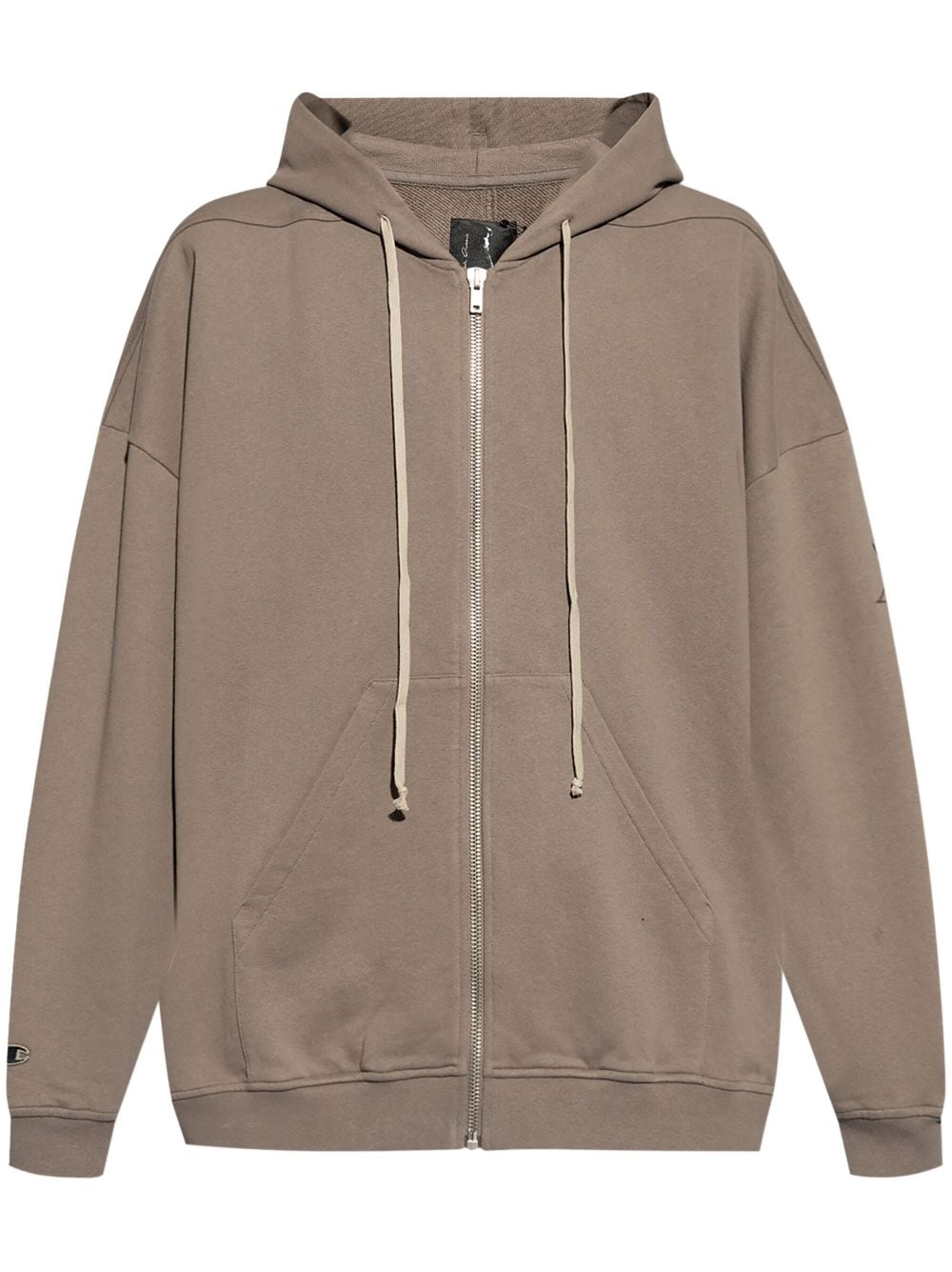 Rick Owens X Champion zip-up organic cotton hood - Grey von Rick Owens X Champion