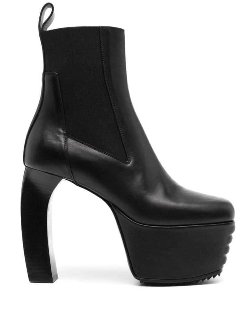 Rick Owens 125mm leather platform boots - Black von Rick Owens