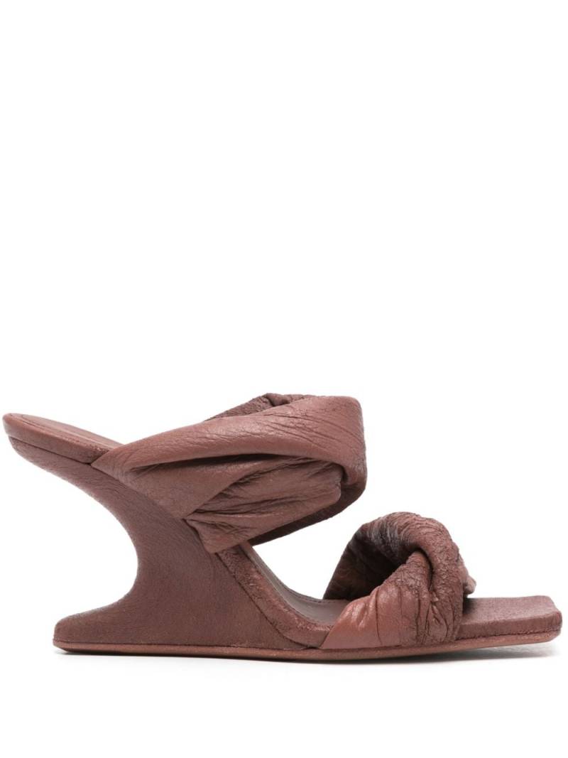 Rick Owens 80mm Cantilever mules - Red von Rick Owens