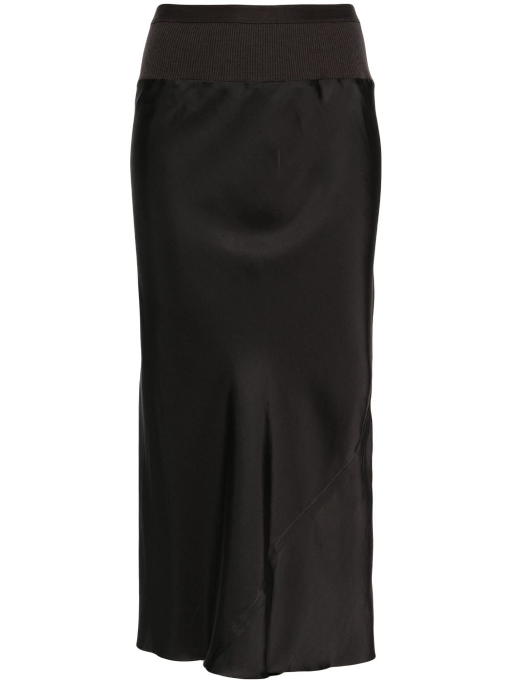 Rick Owens A-line bias midi skirt - Grey von Rick Owens