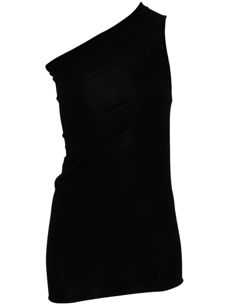 Rick Owens Athena T asymmetric top - Black von Rick Owens