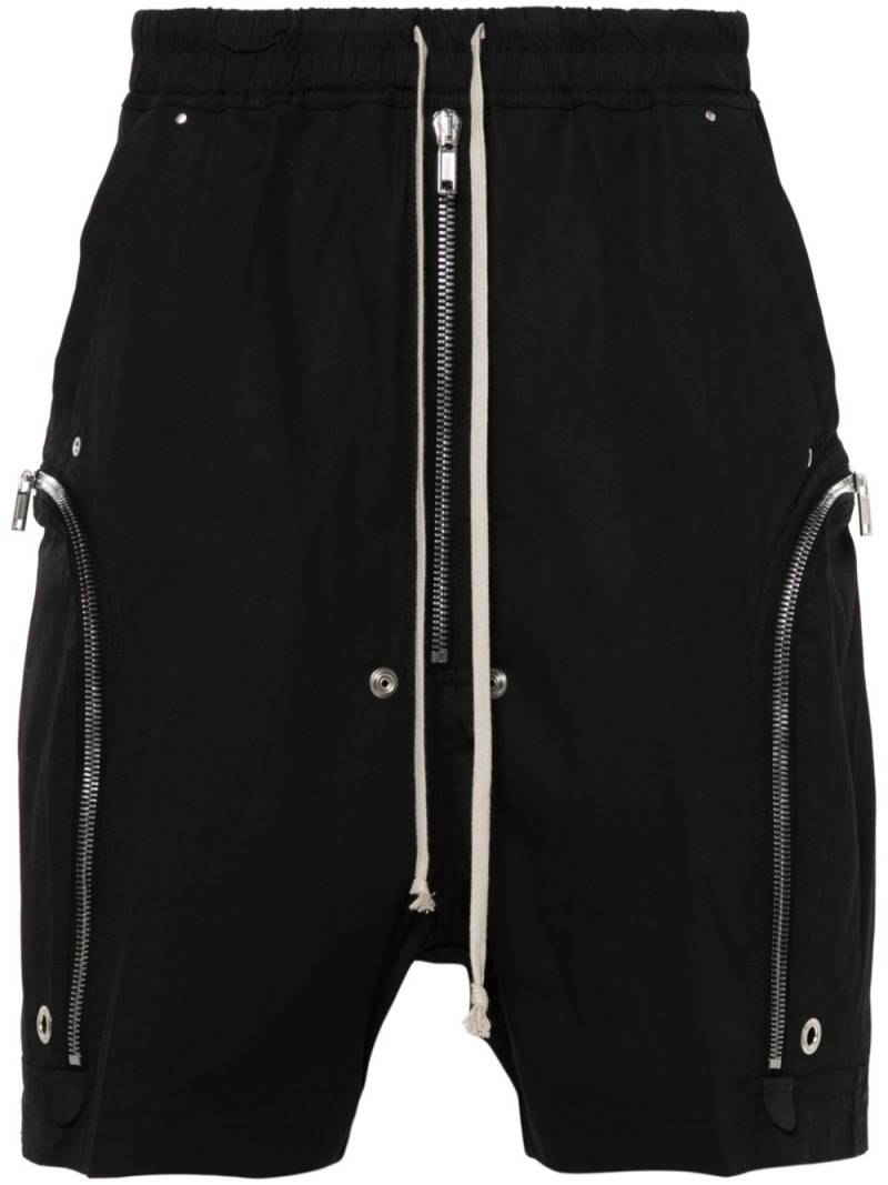 Rick Owens Bauhaus Bela poplin shorts - Black von Rick Owens