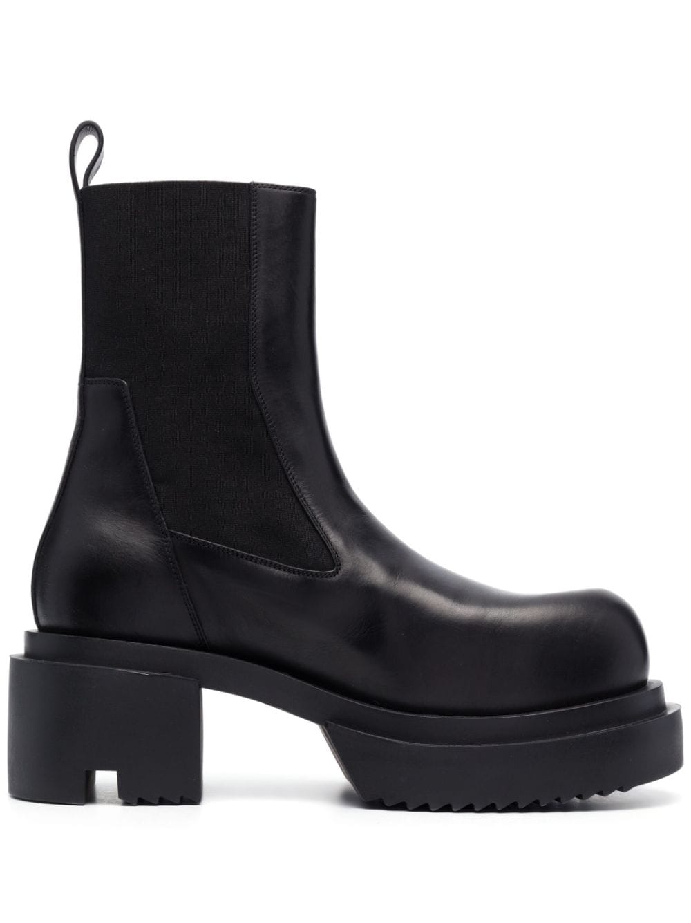 Rick Owens Beatle Bogun leather platform boots - Black von Rick Owens