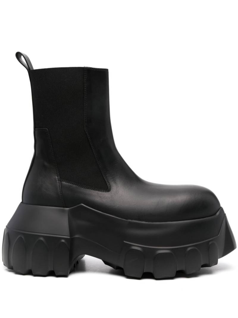 Rick Owens Beatle Mega Tractor boots - Black von Rick Owens