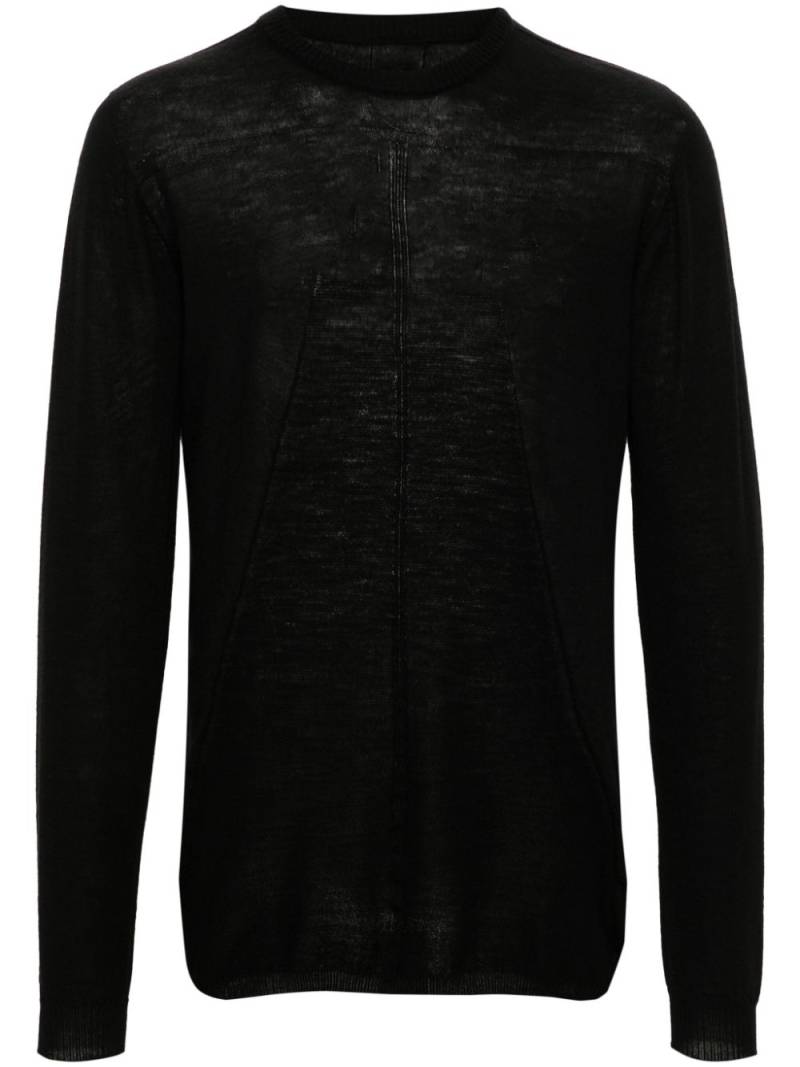 Rick Owens Biker Level virgin-wool jumper - Black von Rick Owens