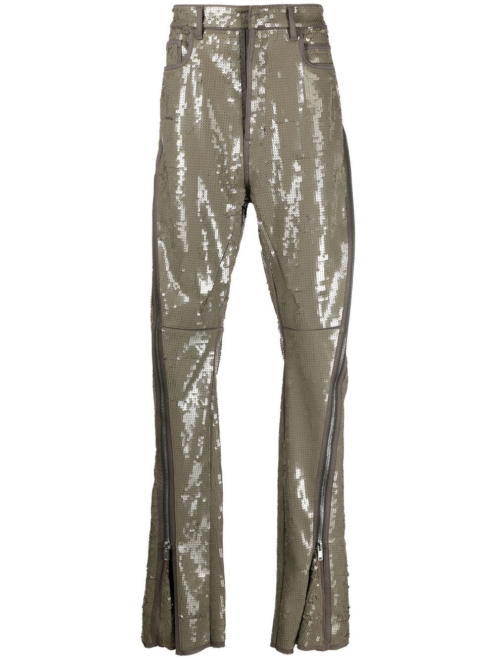 Rick Owens Bolan Banana flared-trousers - Grey von Rick Owens