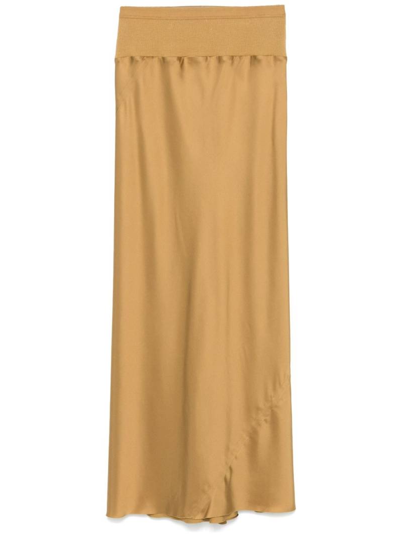 Rick Owens Calf Bias skirt - Yellow von Rick Owens