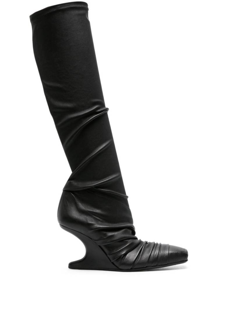 Rick Owens Cantilever Sisy 80mm leather boots - Black von Rick Owens