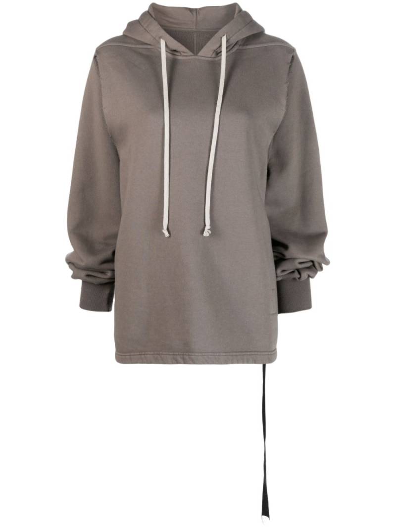 Rick Owens Cape Sleeve Jumbo cotton hoodie - Grey von Rick Owens