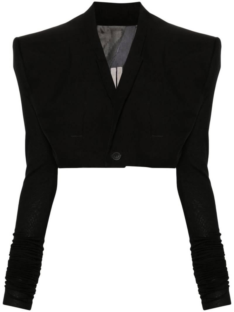 Rick Owens Cobra Micro Tatlin cropped blazer - Black von Rick Owens