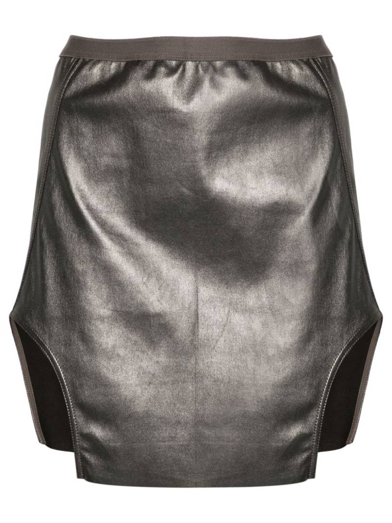 Rick Owens Diana leather miniskirt - Metallic von Rick Owens