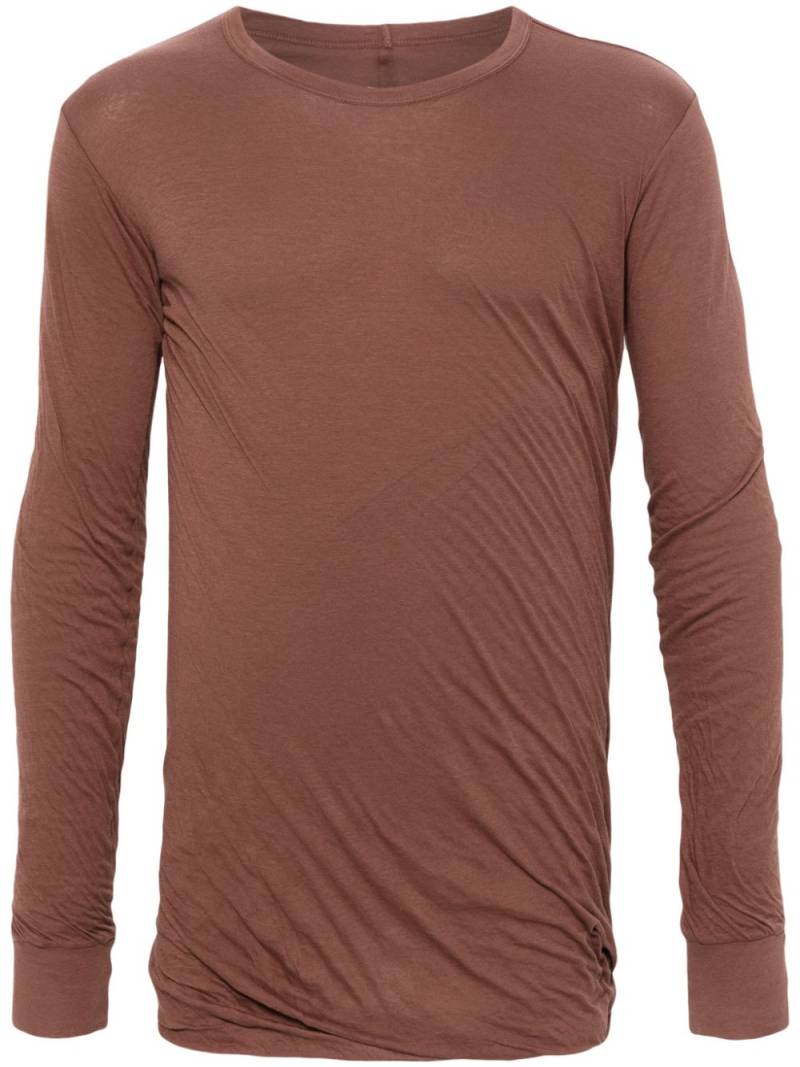 Rick Owens Double organic cotton T-shirt - Brown von Rick Owens