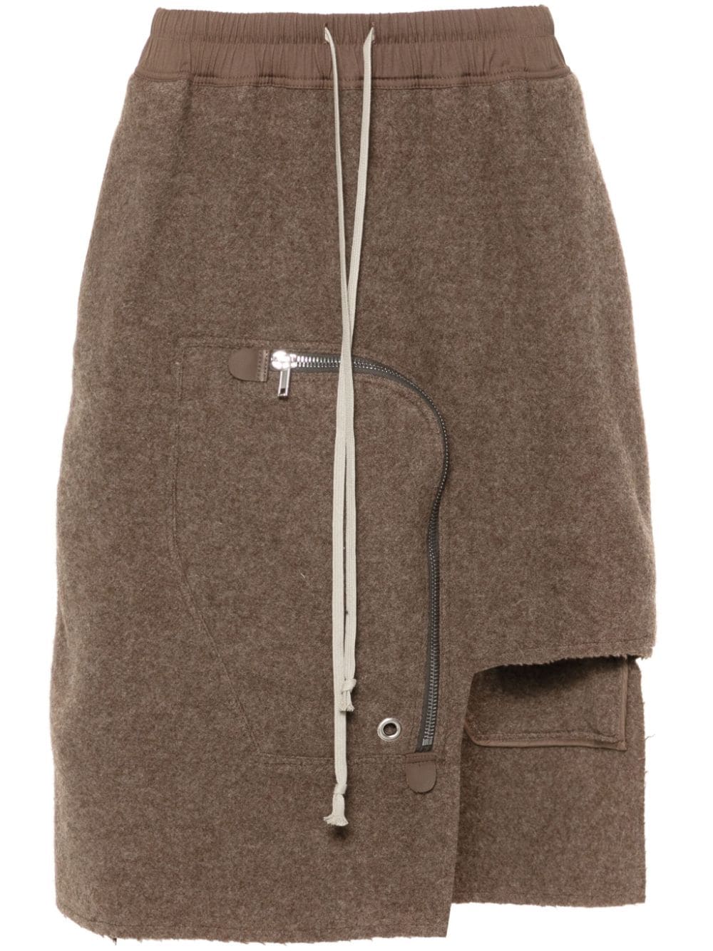 Rick Owens Dracca midi skirt - Brown von Rick Owens