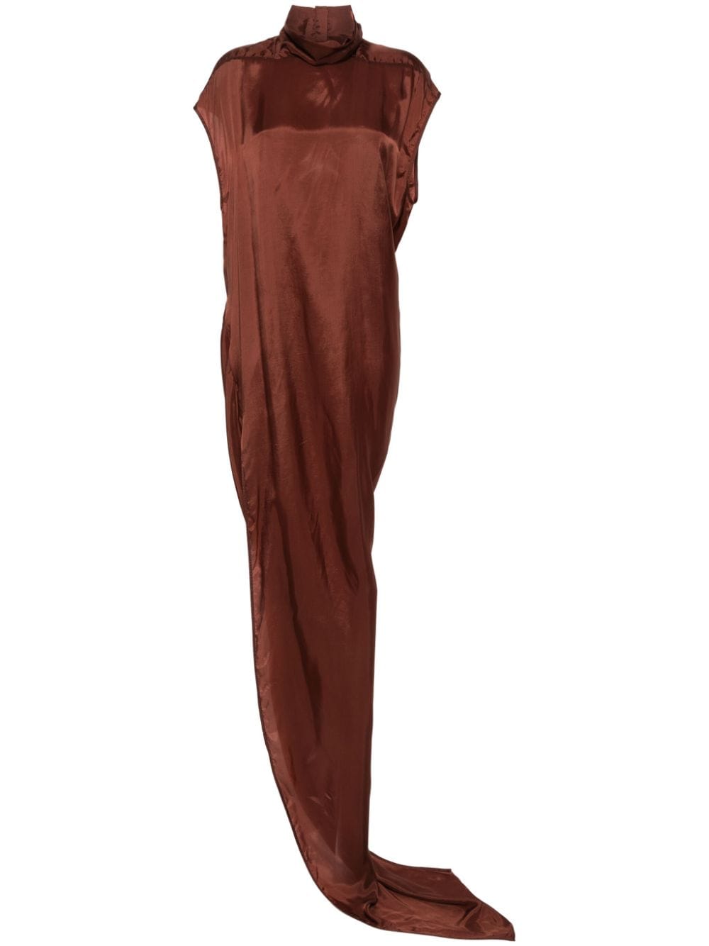 Rick Owens Edfu T asymmetric dress - Brown von Rick Owens