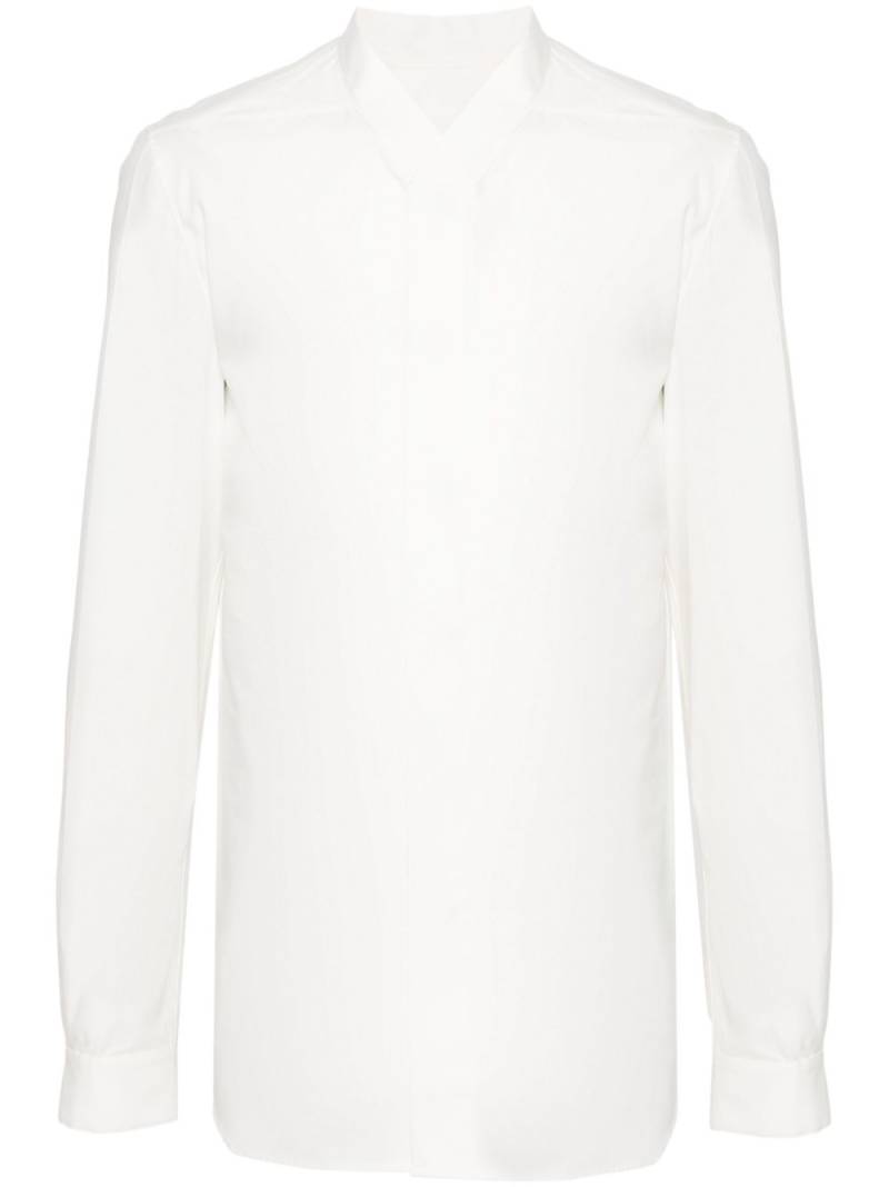 Rick Owens Faun snap-collar shirt - Neutrals von Rick Owens