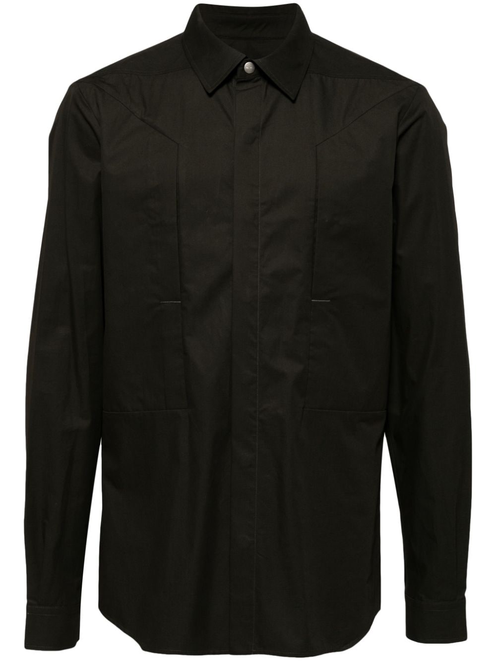 Rick Owens Fog panelled shirt - Neutrals von Rick Owens