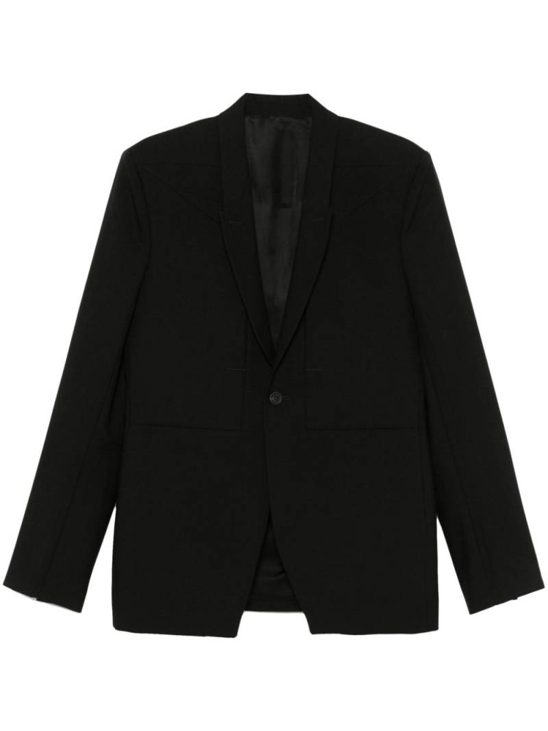 Rick Owens Fogpocket Soft blazer - Black von Rick Owens