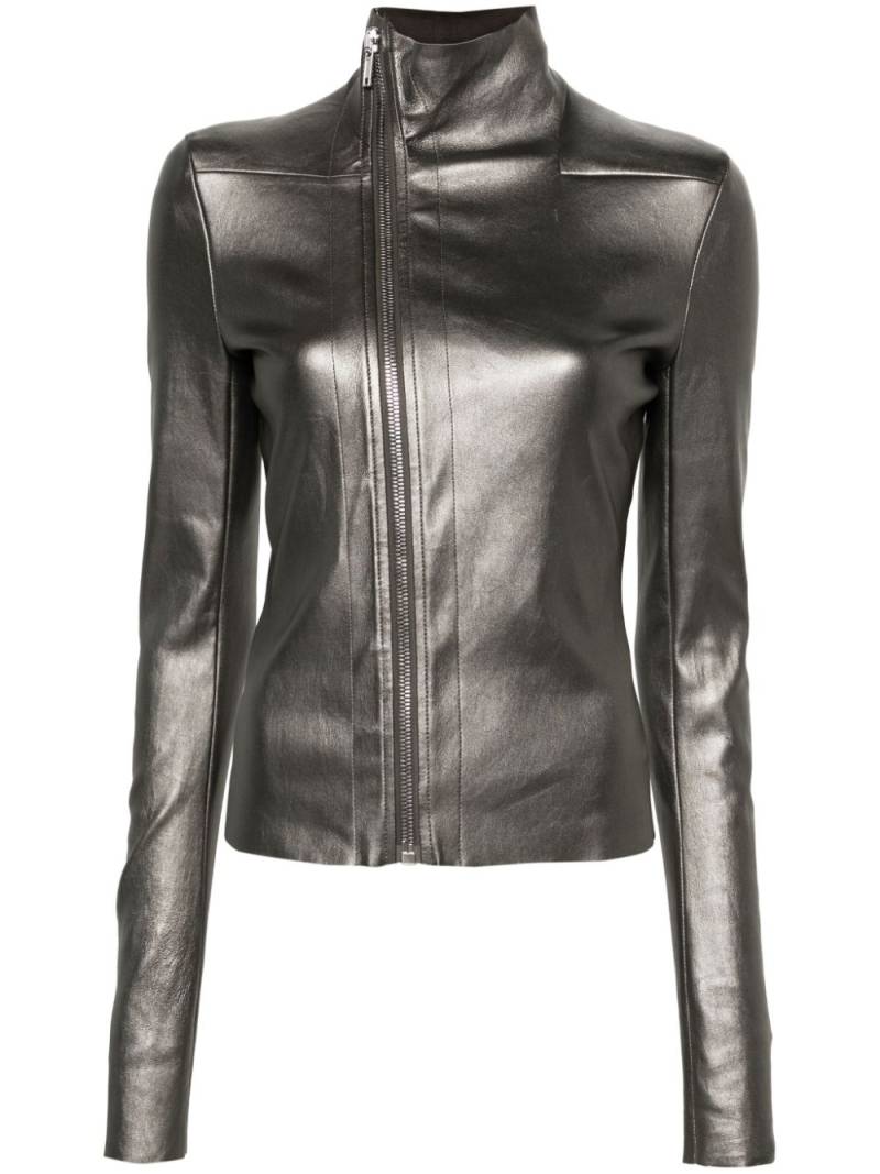 Rick Owens Gary metallic-leather jacket - Silver von Rick Owens