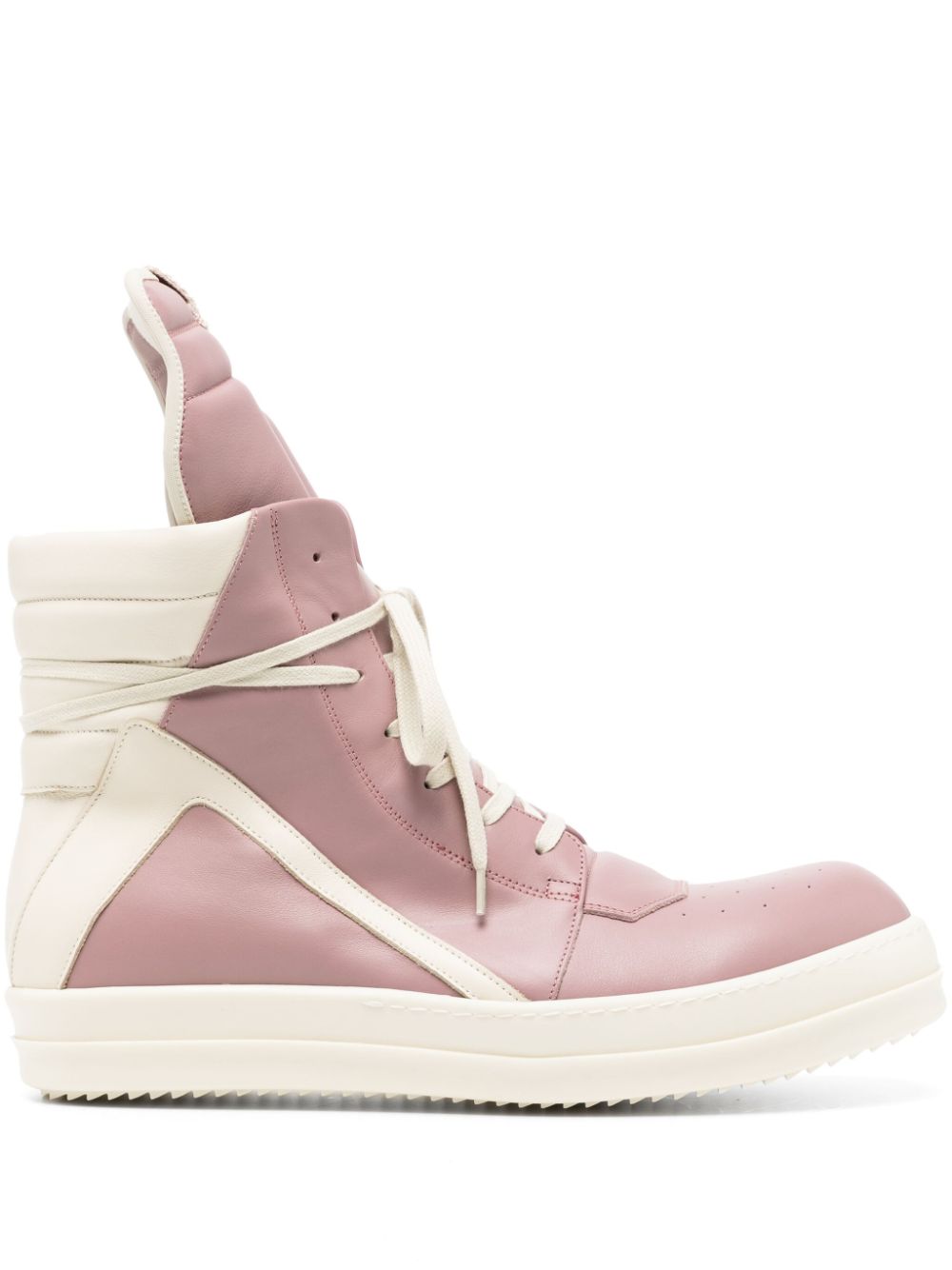 Rick Owens Geobasket high-top leather sneakers - Pink von Rick Owens