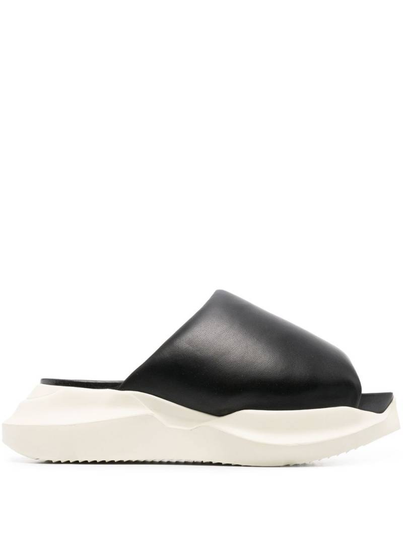 Rick Owens Geth puffer slides - Black von Rick Owens