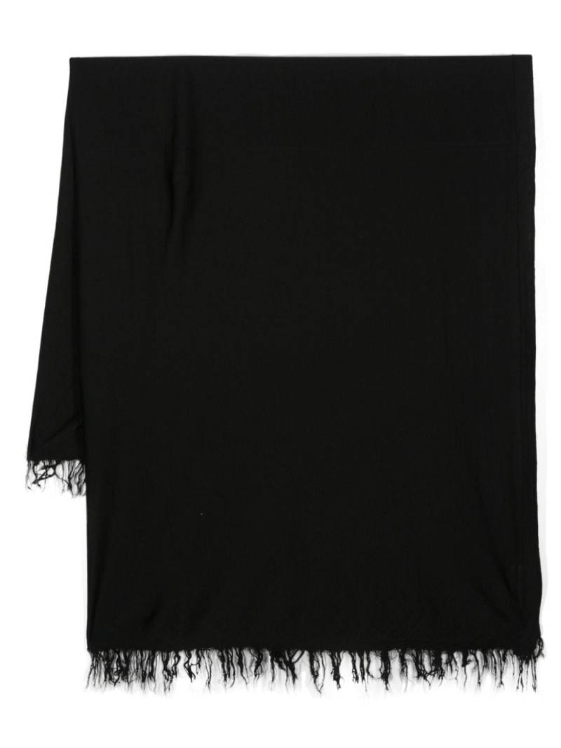 Rick Owens Knit Blanket virgin wool scarf - Black von Rick Owens