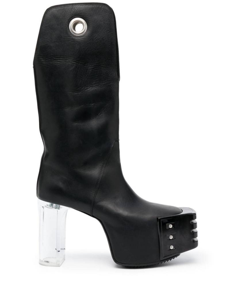 Rick Owens Kowboy Grill 140mm platform boots - Black von Rick Owens