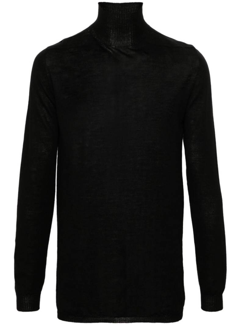 Rick Owens Level turtleneck sweater - Black von Rick Owens