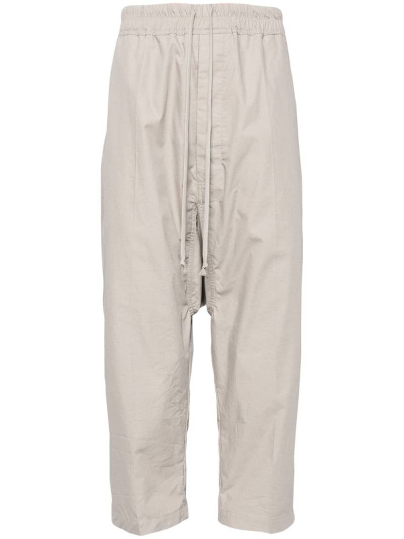 Rick Owens Lido drop-crotch cotton trousers - Neutrals von Rick Owens