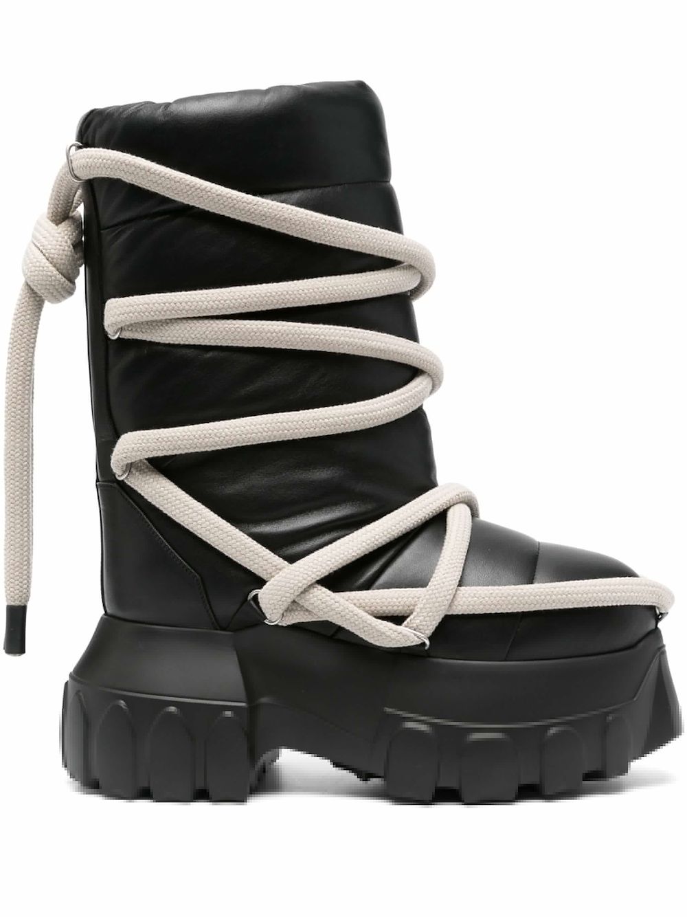 Rick Owens Lunar Mega Tractor boots - Black von Rick Owens