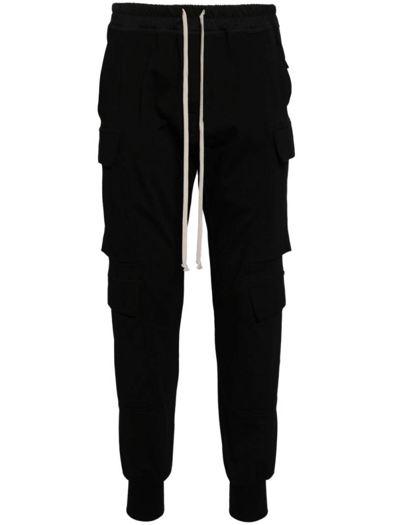 Rick Owens Mastodon Cargo cotton track pants - Black von Rick Owens