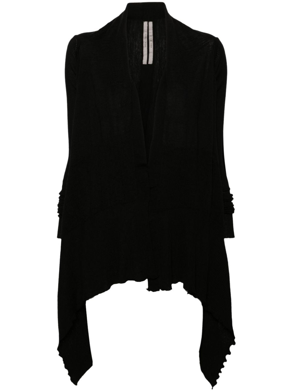 Rick Owens Medium Wrap virgin wool cardigan - Black von Rick Owens