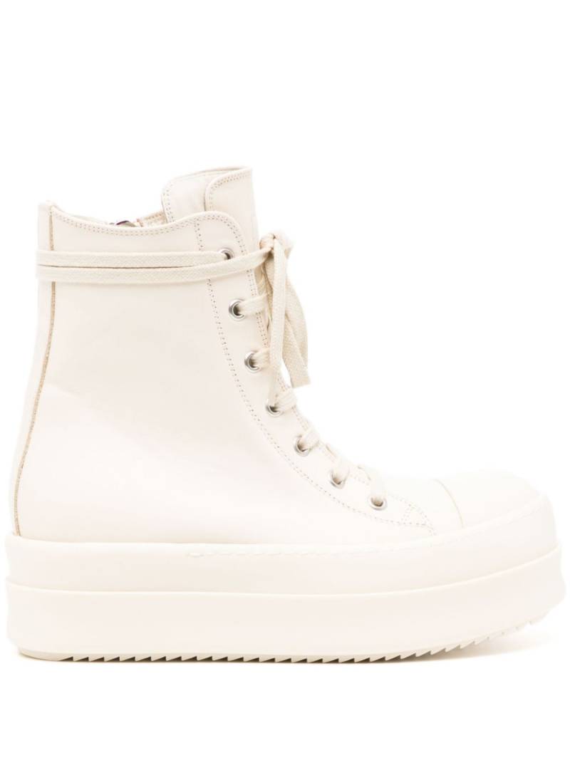 Rick Owens Mega Bumper leather sneakers - White von Rick Owens