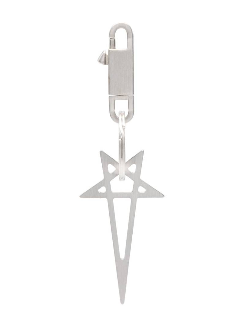 Rick Owens Pentagram lobster keyring - Silver von Rick Owens