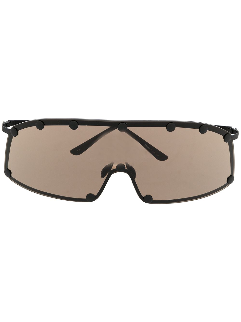 Rick Owens Performa Shielding oversize sunglasses - Black von Rick Owens